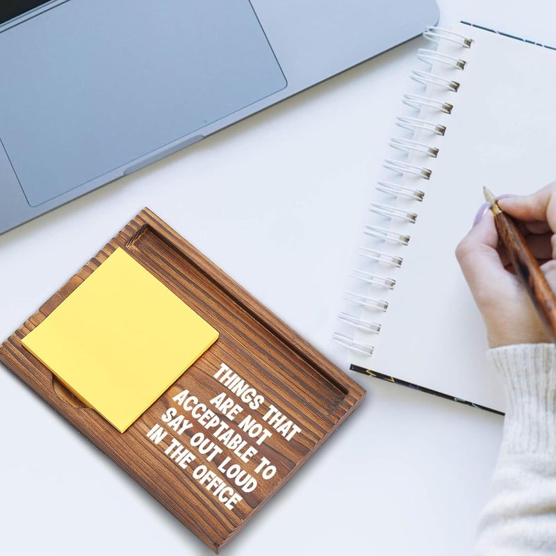 EFFJNSG Funny Office Sticky Note Holder, Things That are Not Acceptable to Say Out Loud in The Office, Work Desk Organizer with Humor, Coworker Gift, Boss Appreciation, Workplace Gag Gift EDP120 - Image 5
